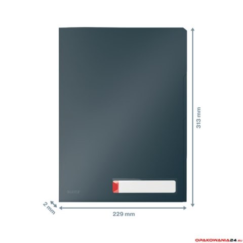 Folder A4 z 3 przegródkami Leitz Cosy, szara 47160089 Folder A4 z 3 przegródkami Leitz Cosy, szara 47160089