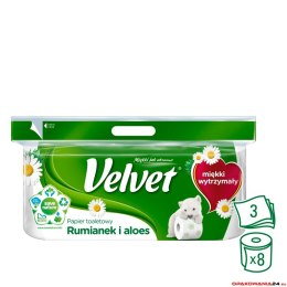 Papier toaletowy VELVET (8)zapach RUMIAN