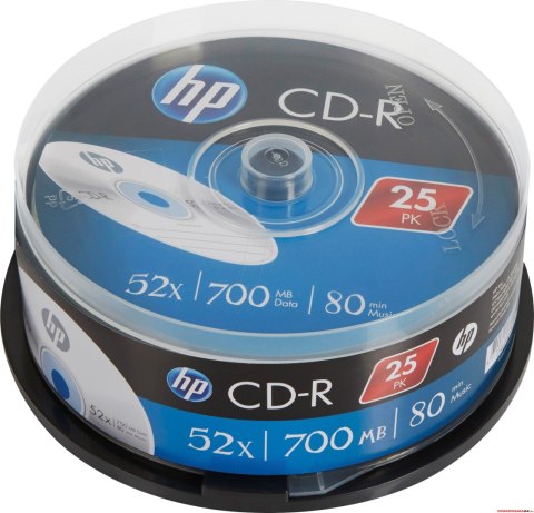 Płyta HP CD-R 700MB 52X (25szt) CAKE box CRE00015