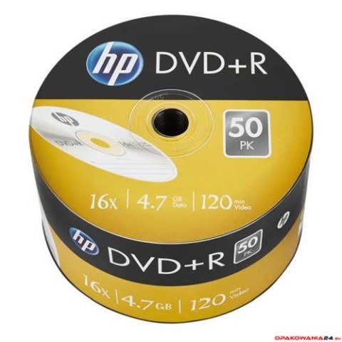 Płyta HP DVD+R 4.7GB 16x (50szt) SPINDEL, bulk DRE00070