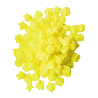 wypełniacz biodegradowalny żółte gwiazdki