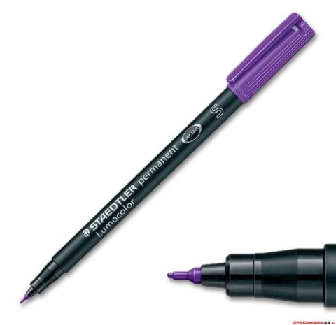 Foliopis Lumocolor, S, wodoodporny, fioletowy, Staedtler S 313-6 Foliopis Lumocolor, S, wodoodporny, fioletowy, Staedtler S 313-6