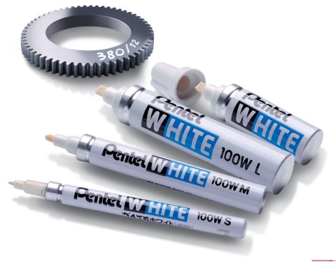 Marker olejowy biały biały X100W-S-W PENTEL