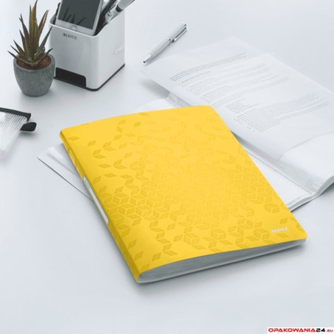Album ofertowy 40 koszulek PP Leitz WOW, żółty 46320016 Album ofertowy 40 koszulek PP Leitz WOW, żółty 46320016