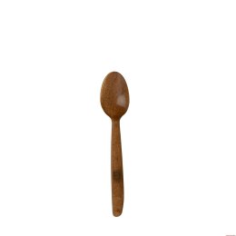 Łyżeczka drewniana deserowa brązowa 50 szt., 13cm, wielokrotnego użytku 45847