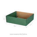 Pudełko wieko-dno zielone 285 x 275 x 85 CHOINKA
