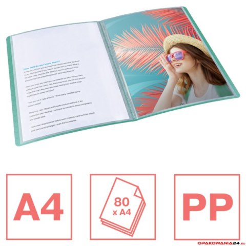 Album ofertowy Esselte ColourBreeze, z 40 koszulkami, zielony 626228 Esselte Album ofertowy Esselte ColourBreeze, z 40 koszulkami, zielony 626228 Esselte