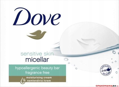 DOVE Mydło w kostce kremowe 90g SENSITIVE SKIN MICELLAR