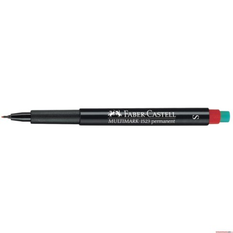 Foliopis z gumką OHP MULTIMARK S 0.4 czerwony FABER-CASTELL FC152321