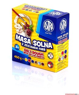 Masa solna Astra 450g + 6 kolorów farb do malowania, 324109001