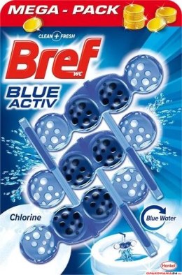 BREF Zawieszka WC BLUE AKTIV 3x50g CHLORINE barwiące 18226