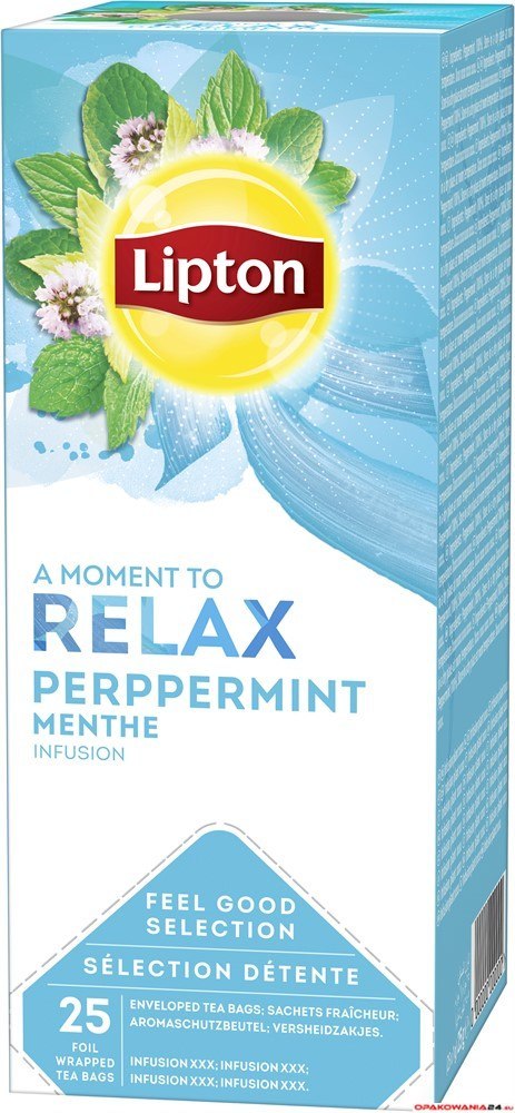 Herbata LIPTON PEPERMINT CLASSIC RELAX (25 kopert foli.) ziołowa