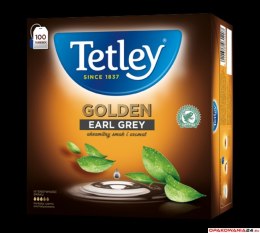 Herbata TETLEY GOLDEN EARL GREY czarna 100 saszetek z zawieszką