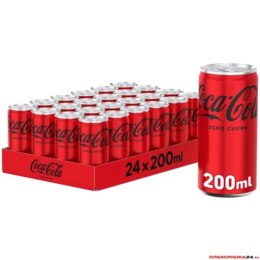 Napój COCA COLA ZERO 0.2L PUSZKA (24szt.)