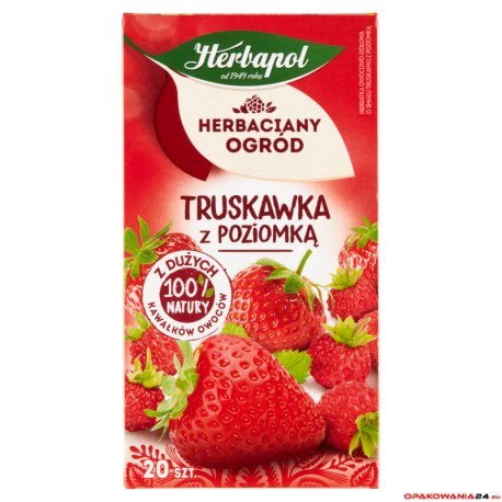 Herbata HERBAPOL OGRĂ"D TRUSKAWKA Z POZIOMKÄ„ 20tb