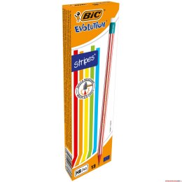 OĹ‚Ăłwek z gumkÄ... BIC Evolution Stripes 646