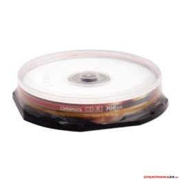 Płyta OMEGA CD-R 700MB 52X CAKE (10) OM1