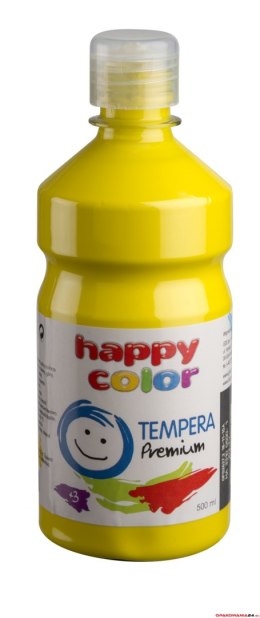 Farba TEMPERA Premium 500ml ĹĽĂłĹ‚ta HAPPY