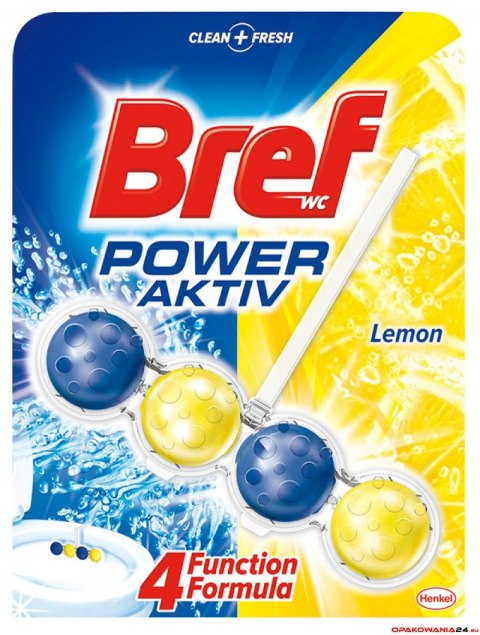 Zawieszka WC BREF POWER AKTIV 50g Lemon