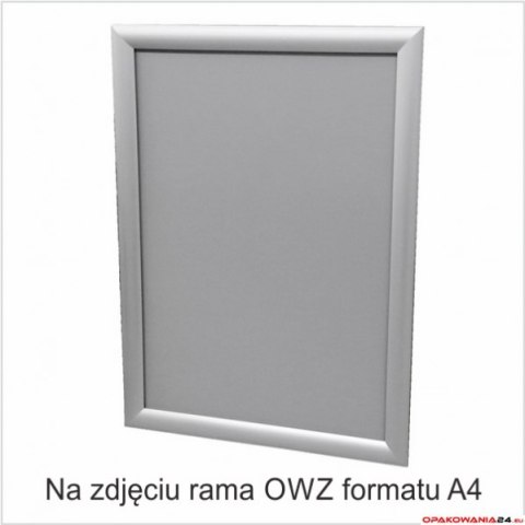 Ramka plakatowa OWZ 25mm profil alu ostre naroĹĽniki A3 TZW25/A3BG 2X3