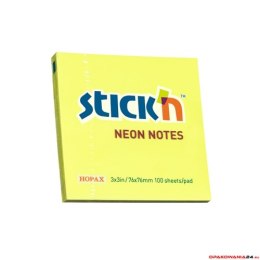 Notes samop.76x76 Ĺ»ĂłĹ‚ty neon STICK`N 100