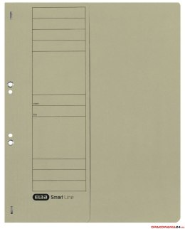 Skoroszyt kartonowy ELBA 1/2 A4, oczkowy, szary, 100551880
